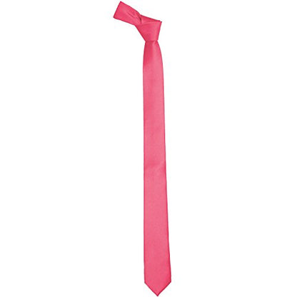 K. Alexander Skinny Ties - Multiple Solid Colors - Classic 2" width - color: Hot Pink