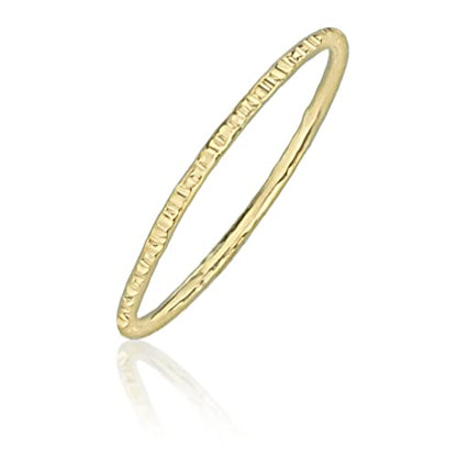 Master Delicate Stacking Rings, Gold, Rose, Silver Sold per 1mm Ring (Size 4 thru 11)