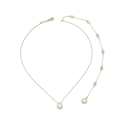 Rhinestone Backdrop Body Chain Jewelry Sexy Simple Long Body Chain Necklace Bridal Wedding Backdrop Backless Dress Accessories Jewelry for Women - color: Gold