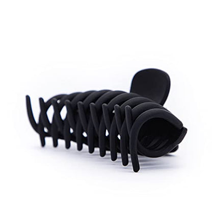 Kitsch Large Hair Clips For Women - Black & Tortoise, 2pcs | Durable Recycled Plastic Claw Clips for Styling & Updos – Secure All-Day Hold Hair Clips For Thick Hair, Comfortable Fit