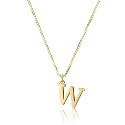 Foxgirl Gold Initial Necklaces for Women, Dainty Gold Letter Necklace Tiny A-Z Pendant Choker Necklace Trendy Cute Personalized Monogram Name Necklace Gold Jewelry Necklace for Women Gift | Tiny Letter Pendant on a Dainty Choker Chain, Personalized Everyd