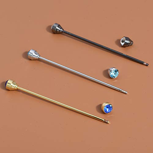 Sparkling Czech Crystal Stone Collar Bar Tie Necktie Pins Shirt Collar Stud Bar for Men with Gift Box - color: 3PCS Multicolor