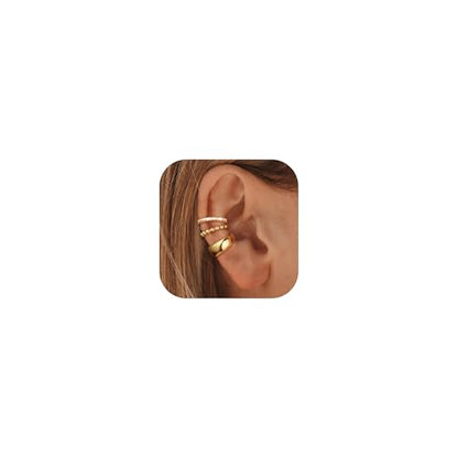 Ear Cuffs Non Piercing Ear Cuff Earrings for Women Gifts Trendy Stuff Clip on Cartilage Earrings Stacks Fake Earrings Jewelry Gifts - color: Z:Cuff3-S