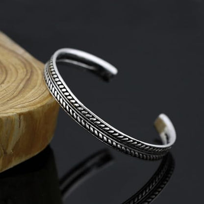 925 Sterling Silver Bracelet Plated Cuff Bangle Bracelet Fashionable Multi-layer Cross Wire Bangle Bracelet Open Adjustable Wide Cuff Bracelet for Teen Girls Fashion Jewelry - color: W-silver22