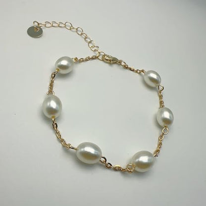 Anklet for Women Layered Anklets Women Double Heart Silver Bohemian Pearls Flat Chain Ankle Bracelet Charm Beaded Dainty Foot Jewelry Heart Charm Dainty Layer Anklets Trendy - color: Gold Pearl
