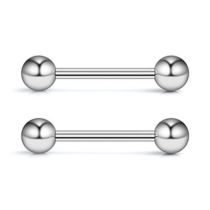 316L Stainless Steel Nipple Shield Barbell Ring Bar Body Piercing 14G - style: Mix Color(3pairs)