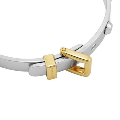 Michael Kors Silver-Tone Bracelet for Women; Bracelets; Jewelry for Women - color: Two Tone Bangle