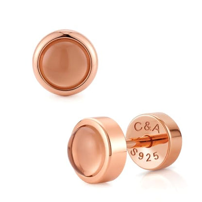 CHIC & ARTSY 18K Gold Plated Solid 925 Sterling Silver Flat Back Earrings for Women Multiple Piercings Screw Back Earrings Cartilage Hypoallergenic Jewelry - style: 925 Silver Flat Back #16