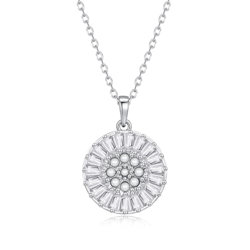 Ahiller Women's Necklace, Dainty Pendant Choker, Adjustable Chain | Heart Initial & Round Pendants, Daily Necklace,17-21" Adjustable Necklaces, Trendy Minimalist Jewelry, Stainless Steel Chain - color: SZ-Silver, style: Other Shapes - Multi-Color