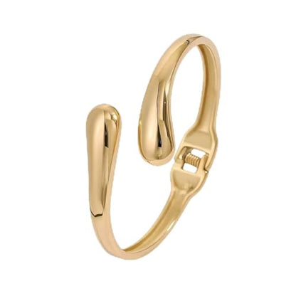Exquisite and Stylish Gold Bracelet, Fashion Jewelry, Women's Gold Accessories – Ideal Gift for Mom, Wife or Girlfriend - style: Multi-layer lace pattern hollow C-shaped bracelet