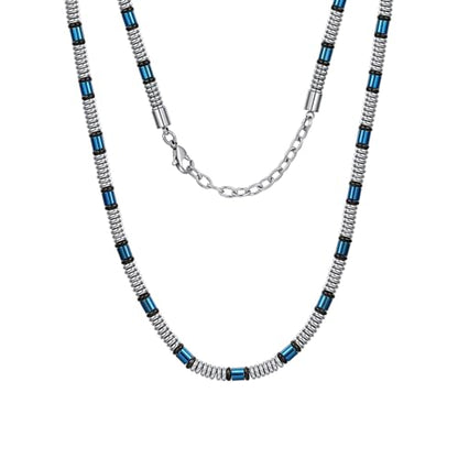 Stainless Steel Chain Necklaces,Rolo Chain Necklace for Men Women,Unique Fashion and Charm Jewelry, Silver Tone Chain,Stainless Steel Adjustable Link, Gifts for Friends/Husband/Dad - style: 1480