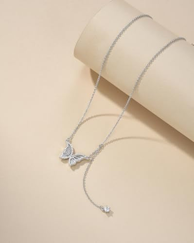 SNGIA 18K Gold Plated Stackable Adjustable Curved Horizontal Bar with CZ Pendant Necklace For Women by SNGIA, Dainty Drop Layered Trendy Birthstone Gemstone Charm Statement Jewelry Gifts, Bohemian Vintage Handmade Unique Cute Thin Skinny Dainty Chain Bead