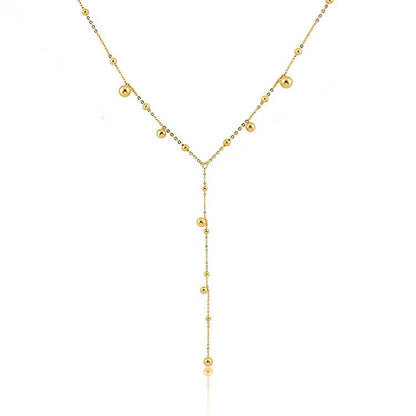 Lariat Gold Necklace for Women, Dainty Long Necklace Gold/Silver Plated Y-Shaped Pendant Necklace, Trendy Drop Necklaces Simple Gold Jewelry Gifts For Women - style: Modern