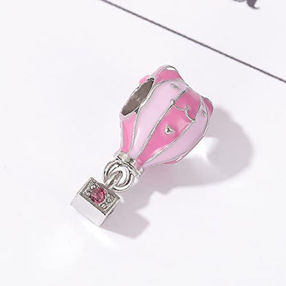 12pcs Mixed Silver Plated Colorful Enamel Alloy Beads Dangle Charms Fits for European Snake Chain Bracelet Necklace DIY Jewelry Making Supplies - color: 14pcs Beads