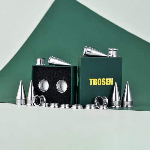 36PCS Ear Gauge Stretching Kit Stainless Steel Double Flare Alloy Tapers 3 In 1 Plugs Set Eyelet 14G-00G - color: 11-16mm