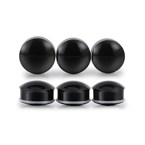 Precise Dimensions Set Color Acrylic O-Ring Ear Plugs Tunnels Gauges Stretcher Piercings Kit - color: Black, size: 23-25mm