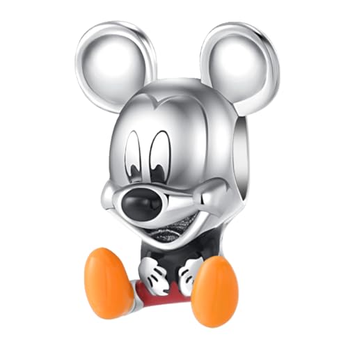 Charm for Bracelets and Necklaces Heart Cat Flower Boy 925 Sterling Silver Bead Birthday Jewelry Gift for Women - color: Cute Mouse Boy Charm