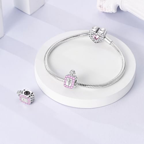 NARMO 925 Sterling Silver Charm Bead for Bracelets Silver Charms for Women - color: Perfume