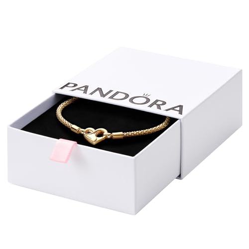 PANDORA Moments Studded Chain Bracelet - Compatible Moments Charms - Charm Bracelet for Women - Gift for Her - With Gift Box - 7.1''