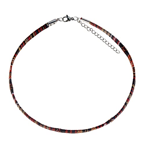 Made by Nami Boho Choker for Women and all Genders Waterproof & Adjustable Surfer Necklace Choker for Pride Parade & Hippie Festival - color: Brown