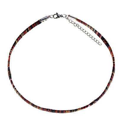 Made by Nami Boho Choker for Women and all Genders Waterproof & Adjustable Surfer Necklace Choker for Pride Parade & Hippie Festival - color: Brown