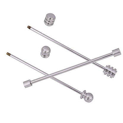 3PCS Copper Collar Bar Shirt Tie Necktie Pins Clip Clasp Lapel Stick Brooch Barbell Screw Cravat Pin - color: Silver