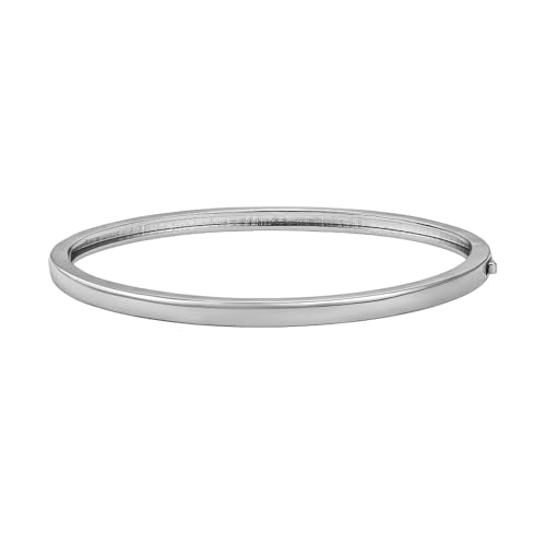 Bangle Bracelets for Women, Dainty Delicate Stacking CZ Diamond Bracelet, 18K Gold Plated Silver, Gold Jewelry, Mother’s Day Gifts for Mom - style: 04-Silver Classic Bangle