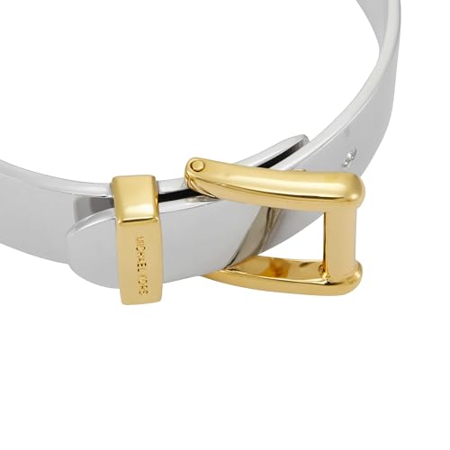 Michael Kors Silver-Tone Bracelet for Women; Bracelets; Jewelry for Women - color: Two Tone Chunky Bangle