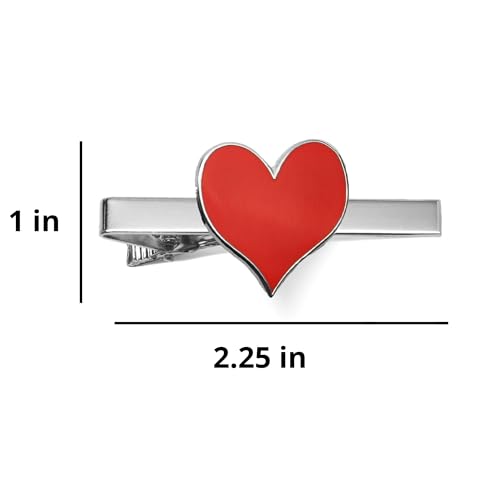 tiemart Tie Bar - style: Heart