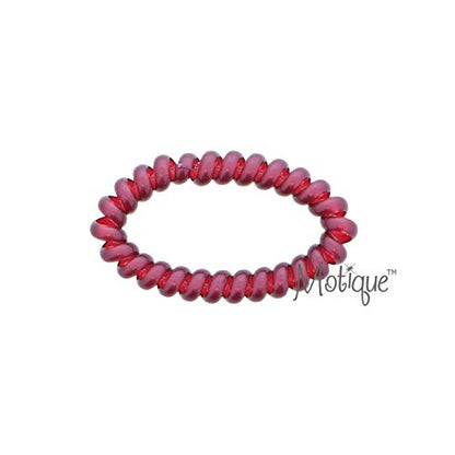 Shiny Coil Pony Holders Phone Cord Hair Ties - Set of 18 (Pearlized Mix) - color: Pearlized Mix