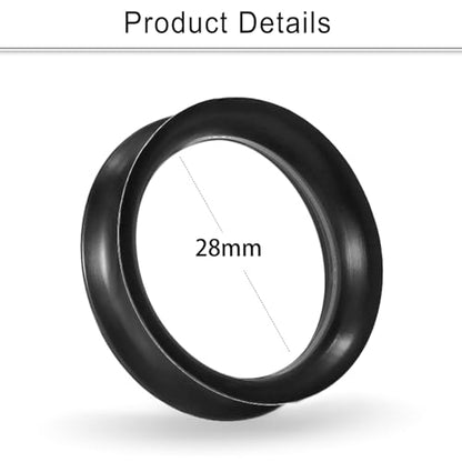 Cisyozi 10G-50mm Thin Silicone Gauges for Ear Flexible Double Flare Gauges Tunnels Expander Stretching Gauge Earlets Plugs Gauges Kit Earlets Retainer Same Sizes 3 Colors - style: Size: 28mm = 1 1/8 inch