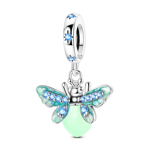 14K Gold Plated Charms for Bracelets Necklace Star Moon Cross Beads Woman | 925 Sterling Silver Charms Butterfly Cute Cat Dog Evil Eye Lucky Bracelet Beads Aesthetic Peandant Jewelry Gift for Mom - color: blue 1