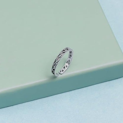 LeCalla 925 Sterling Silver Minimalist Toe Rings Set Simple Open Adjustable Toe-Rings for Women - color: 10. Antique Filigree Wave (1 PCS)