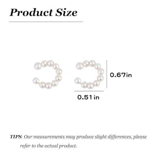 Ear Cuff Earrings for Women Chunky Ear Cuffs Non Piercing | Clip on cartilage earrings helix fake earrings jewelry trendy stuff christmas gift stocking stuffers - color: C