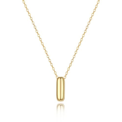 Initial Necklaces for Women Bubble Gold Silver Letter Necklace Dainty Personalized Charm Pendant Name Necklace Cute Non Tarnish Fashion Accessories Teen Gift Trendy Stuff Jewelry Gifts - color: Gold, style: I