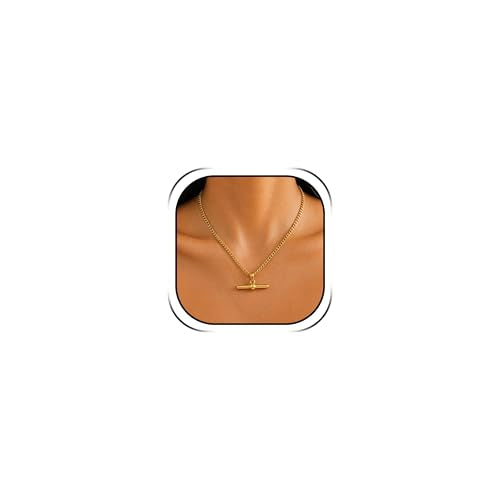 Layered Necklaces for Women Pearl Necklace Stack Gold T Bar Necklace Set Dainty Heart Pendant Jewelry Trendy 2026 Fashion Accessories Gifts - color: A5:1pcs-gold
