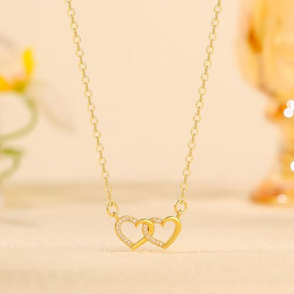 Starain Sunflower Necklaces for Women 14K Gold Plated Rotate Sunflower Pendant Necklace Cute Fun Necklaces 18 inch - color: D-Gold-Heart