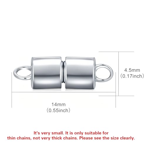 925 Sterling Silver Lobster Clasp for DIY Necklace Bracelet Jewelry Making, Double Spring Clasp with Closed Jump Rings, Necklace Extender Clasp Connector Bracelet Extension (Style 15) - style: Style 15