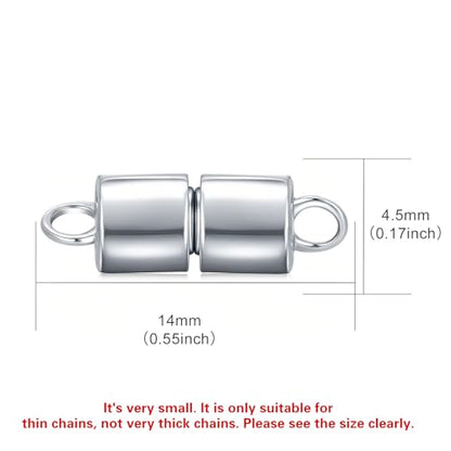 925 Sterling Silver Lobster Clasp for DIY Necklace Bracelet Jewelry Making, Double Spring Clasp with Closed Jump Rings, Necklace Extender Clasp Connector Bracelet Extension (Style 15) - style: Style 15