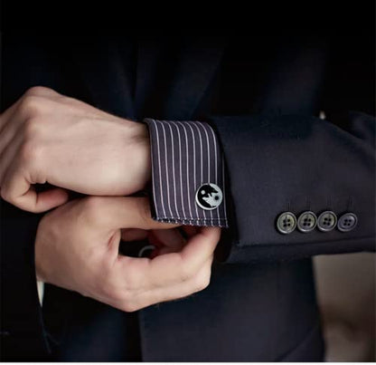 Kooer Personalized Men's Wedding Cufflinks, Custom Father Of The Bride Cuff Links Jewelry Gift For Men Him Groom Groomsman - style: Father of The Groom