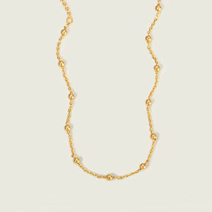 MEVECCO Anklet for Women Gold Chain 14K Gold Plated Dainty Boho Beach Summer Simple Foot Jewelry Ankle Bracelet - style: Ball Big
