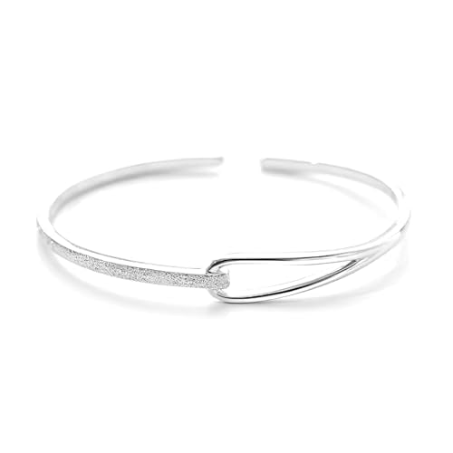925 Sterling Silver Bangles For Women Handmade Silver Bangles Open Adjustable Bangle Bracelets For Women Silver Open Cuff Bracelets Stackable Wrap Bangles Festival Jewelry Gifts - color: Style 06