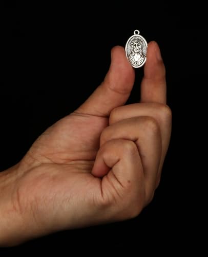 Saint Therese of Lisieux/Saint Mother Teresa of Calcutta/Divine Mercy Jesus/Mater Dolorosa Patron Saint Medal Charm Pendant for DIY Rosary Necklace Bracelet Jewelry Making Part - color: 30pcs-Jesus ECCE Homo medal