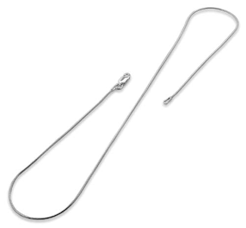 PORI JEWELERS 925 Sterling Silver Italian Magic Snake Chain Necklace - 16"-30" - size: 22, style: 0.85MM, Silver