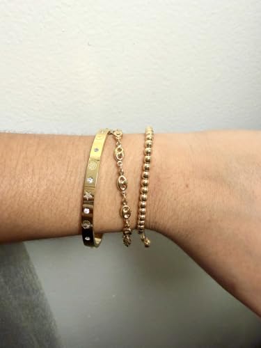 18K Brazilian Gold Plated Coffee Bean Link Necklace & Bracelet Set