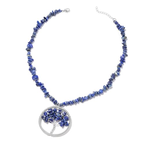 Tree of Life Sets Necklace Earrings Necklace Set Lapis Lazuli 18-20"