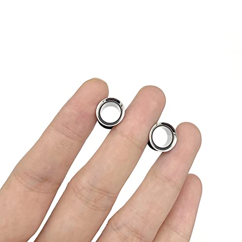 HEKEUOR Ear Tunnels Stretching Kit Stainless Steel Gauge Plugs Set Single Flared Stretching Kit 00g 7/16 1/2 9/16 5/8 3/4 7/8 1 Inch - style: 9MM