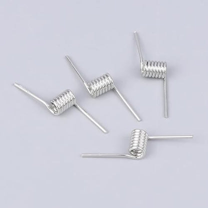 8 Set Hair Claw Clip Spring Replacement with Central Axle Rod for Large Medium Claw Clips Hairpin Squre Rectangle Butterfly Jaw Clamp Repair Parts