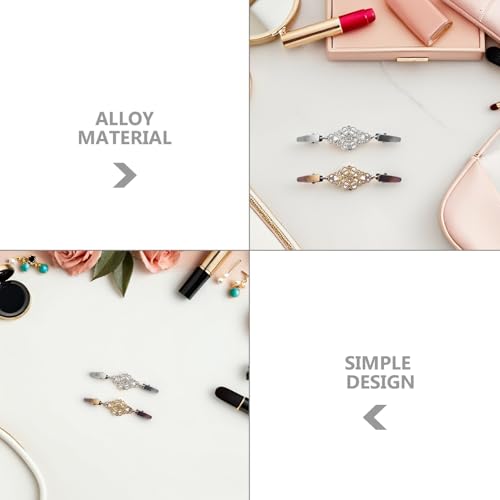 2pcs Retro Shirt Clips and Sweater Cardigan Brooches, Classic Metal Collar Clips for Women’s Dress, Shawl and Sweater Fasteners, Elegant Back Cinch Accessories for Clothing