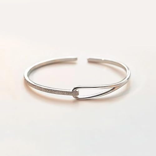 925 Sterling Silver Bangles For Women Handmade Silver Bangles Open Adjustable Bangle Bracelets For Women Silver Open Cuff Bracelets Stackable Wrap Bangles Festival Jewelry Gifts - color: Style 06